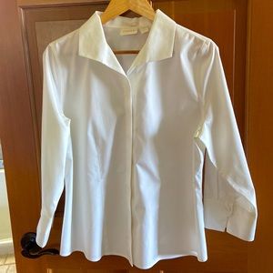 Chico’s 3/4 sleeve white shirt. Size 1.5